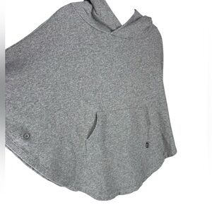 Vans grey fleece hoodie poncho size small